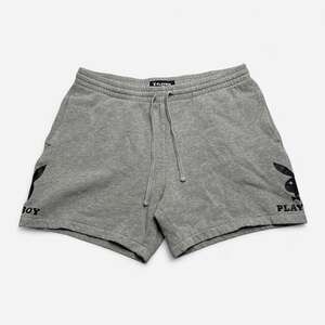 Playboy x PacSun Gray Fleece Lounge Shorts Bunny Logo Men’s Medium